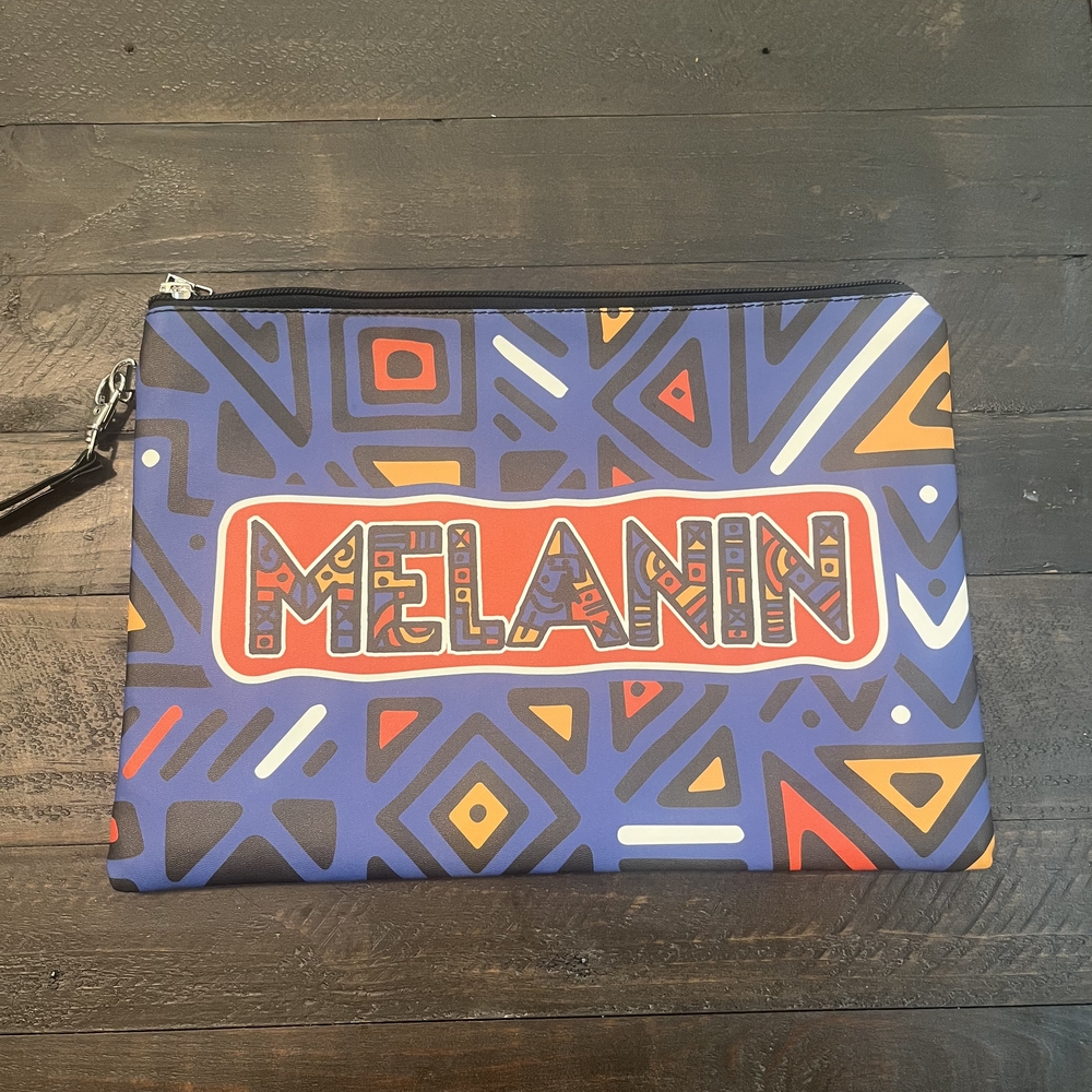 Melanin Multicolor Geometric Wristlet
